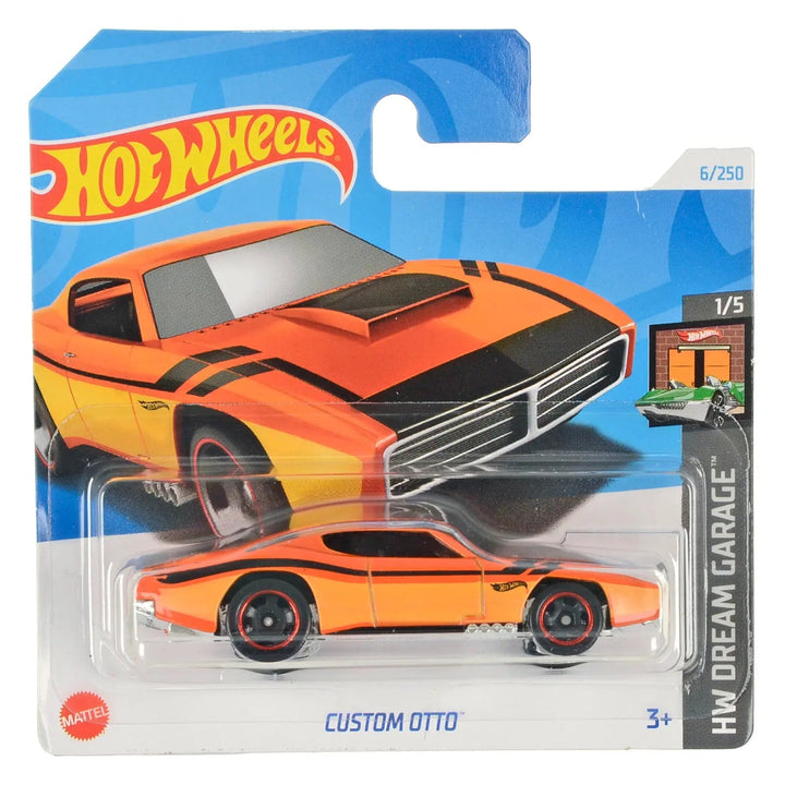 Hot Wheels orange Custom Otto Dream Garage series mini collection in packaging