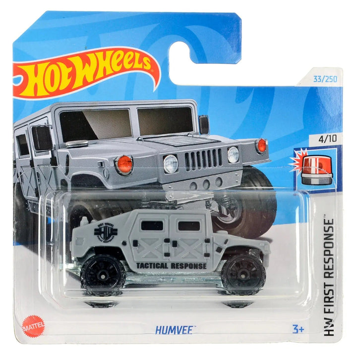 Hot Wheels First Response Humvee in grey die-cast vehicle