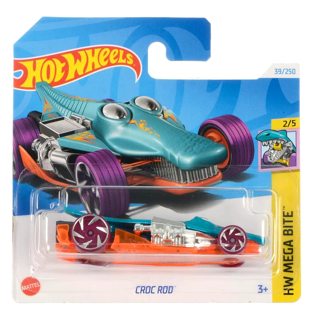 Hot Wheels Mega Bite series Croc Rod die-cast crocodile design car