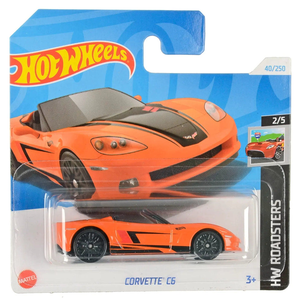 Hot Wheels Roadster series mini collection Corvette C6 die cast car in packaging