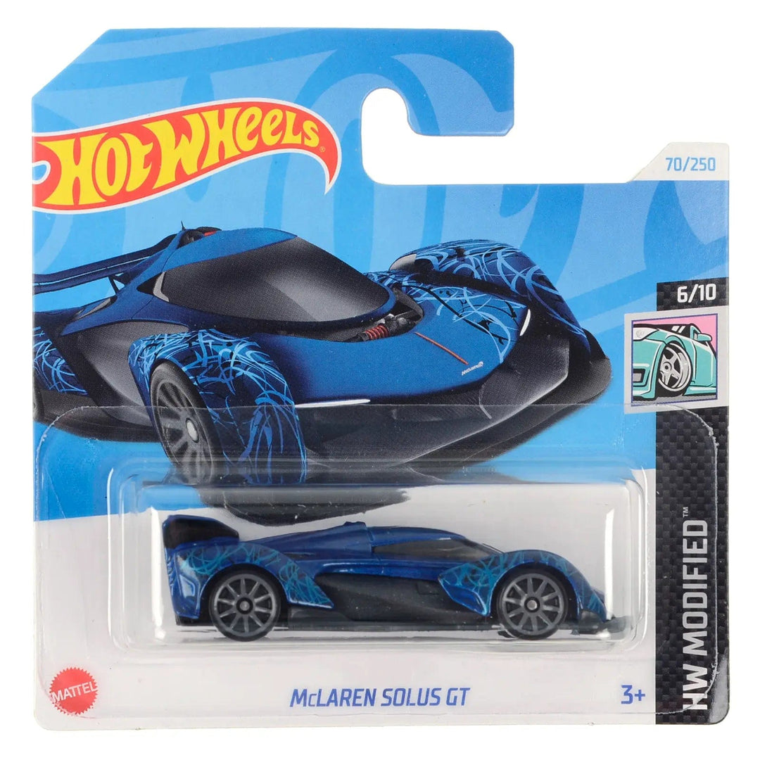 Hot Wheels Modified series McLaren Solus GT in blue