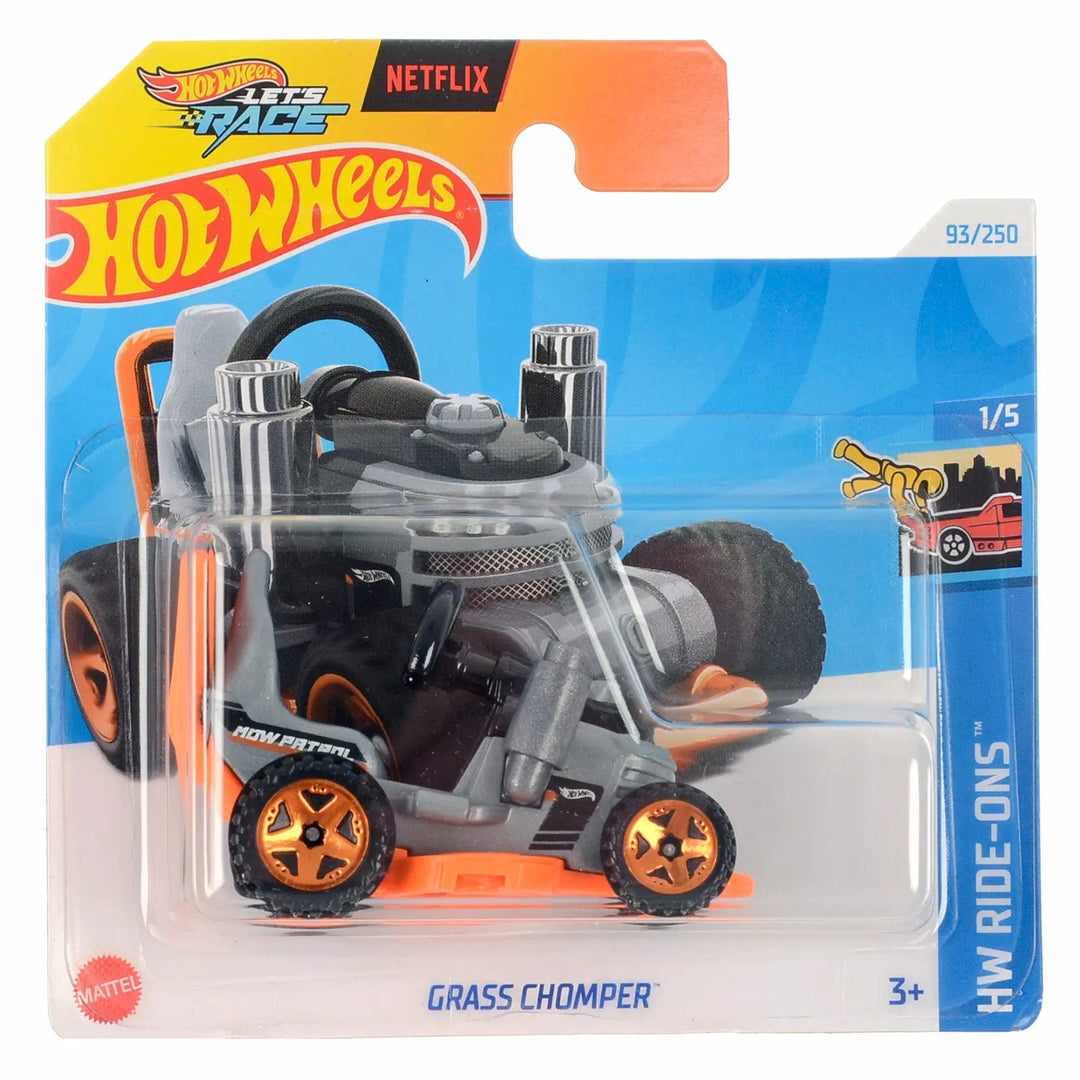 Hot Wheels Ride-Ons series Grass Chomper lawn mower die-cast vehicle