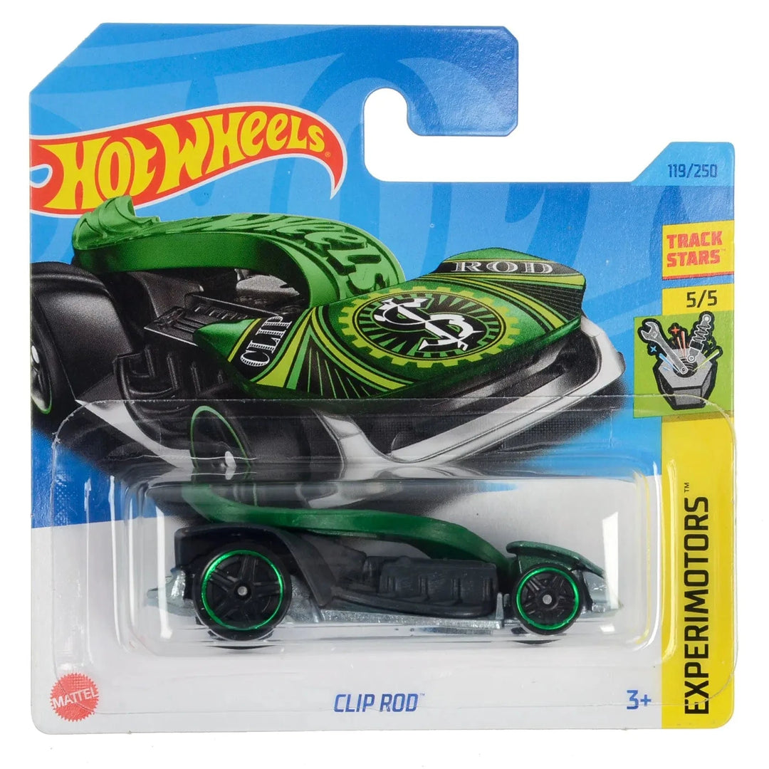 Hot Wheels Experimotors series collection Clip Rod car in packaging