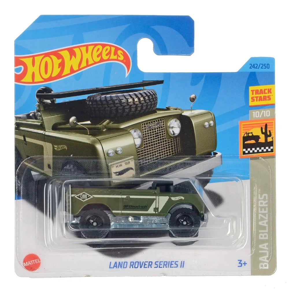 Green Land Rover Series II Hot Wheels Baja Blazers series die-cast car