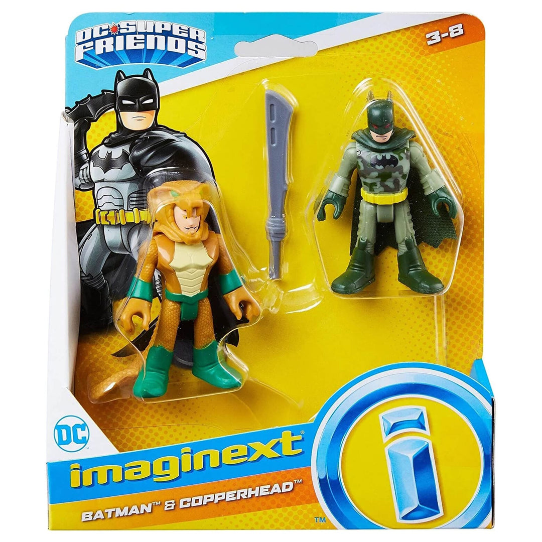 Imaginext DC Super Friends Action Figure Twin Pack 7cm Batman & Copperhead