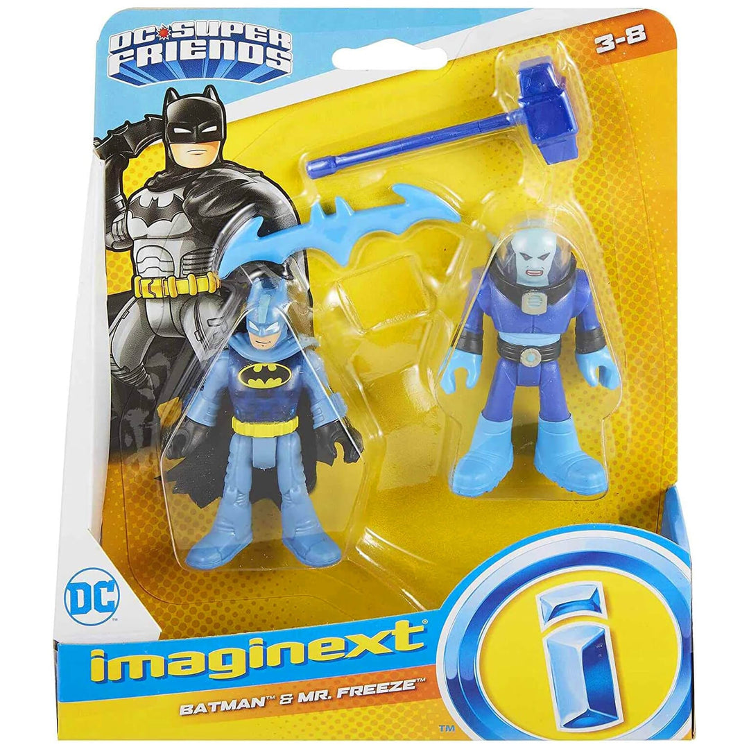 Imaginext DC Super Friends Action Figure Twin Pack 7cm Batman & Mr Freeze