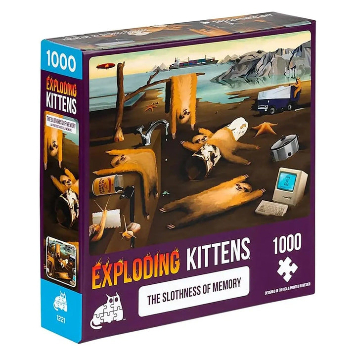 The Slothness of Memory design Exploding Kittens 1000 piece jigsaw puzzle