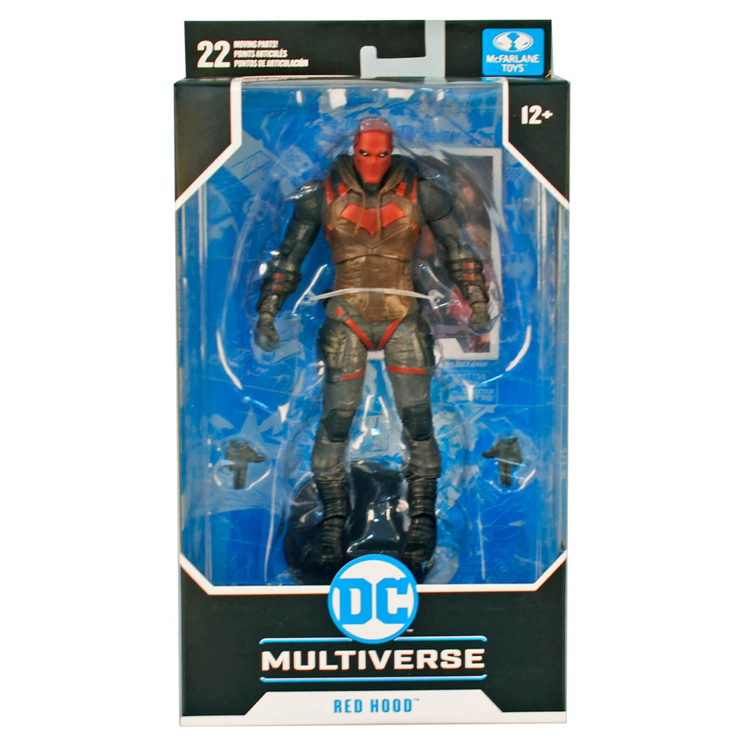 Red Hood character action figure from DC Multiverse with 22 moving parts