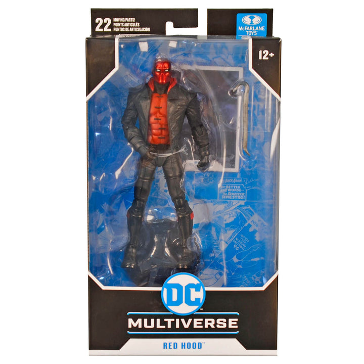 Red Hood character action figure from DC Multiverse with 22 moving parts