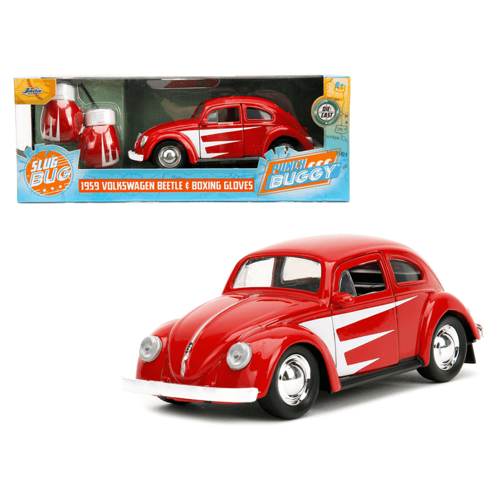 Punch Buggy 1959 Volkswagen Beetle & Boxing Gloves Die-Cast Vehicle