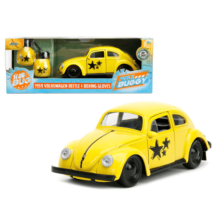 Punch Buggy 1959 Volkswagen Beetle & Boxing Gloves Die-Cast Vehicle