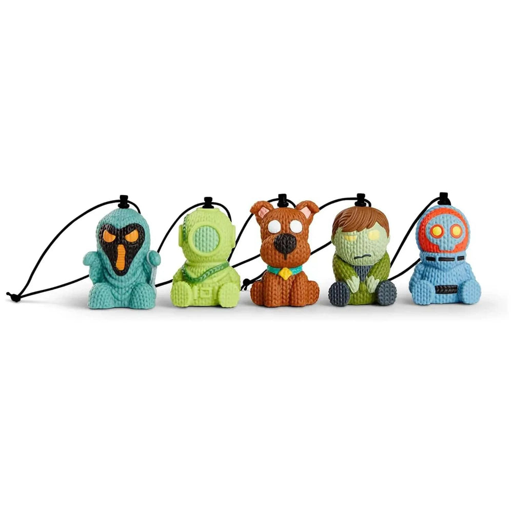 Scooby-Doo character Mini Charms with black elastic loop to attach to bags or zip pulls