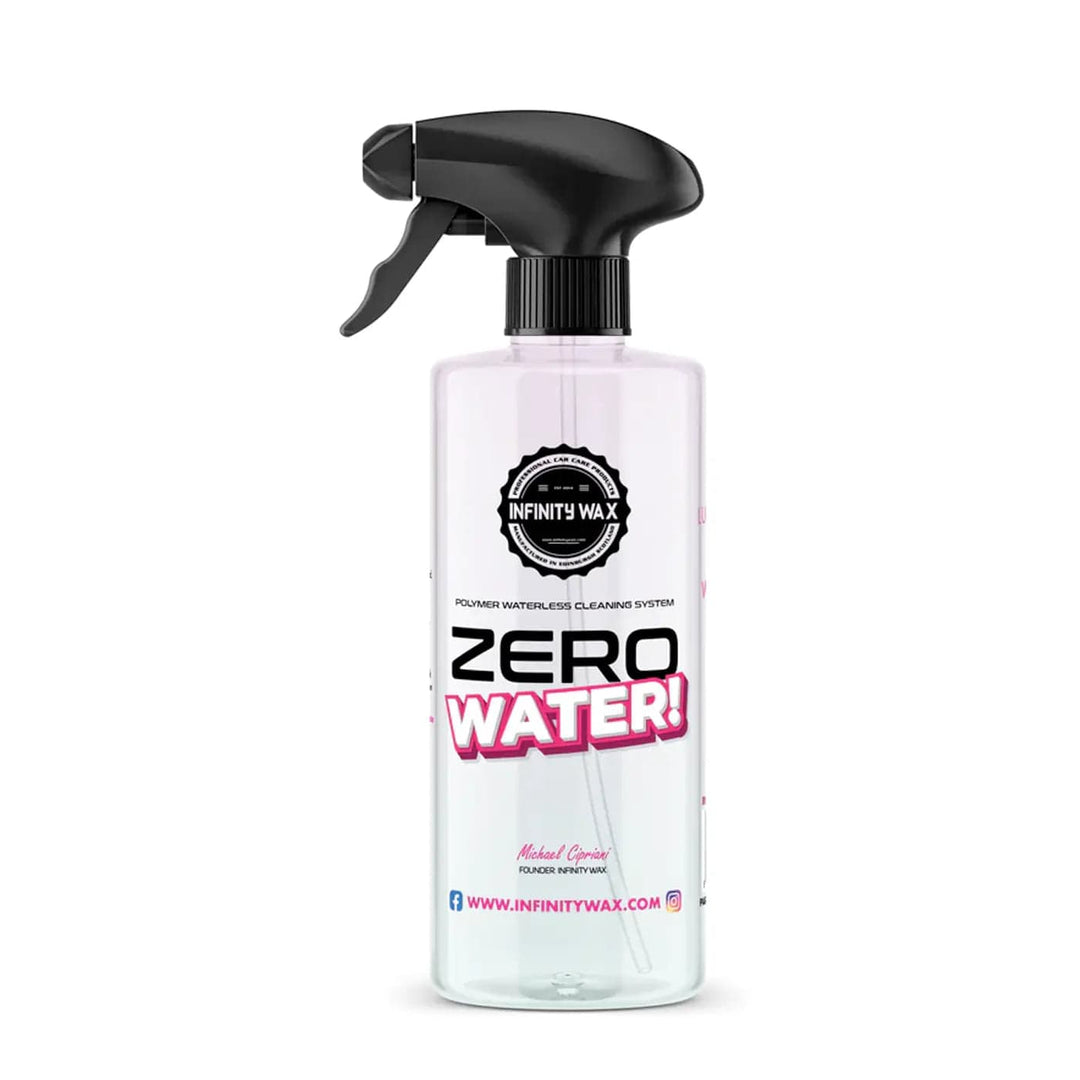 Spray bottle of Zero Water waterless car cleaning system from Infinity Wax