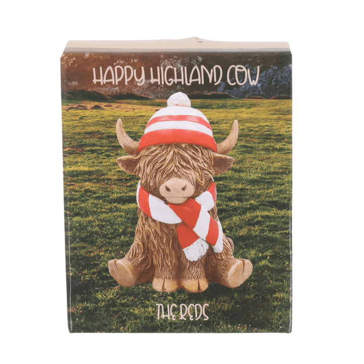 souvenir gift box packaging featuring adorable graphic of cow on outdoor grass area