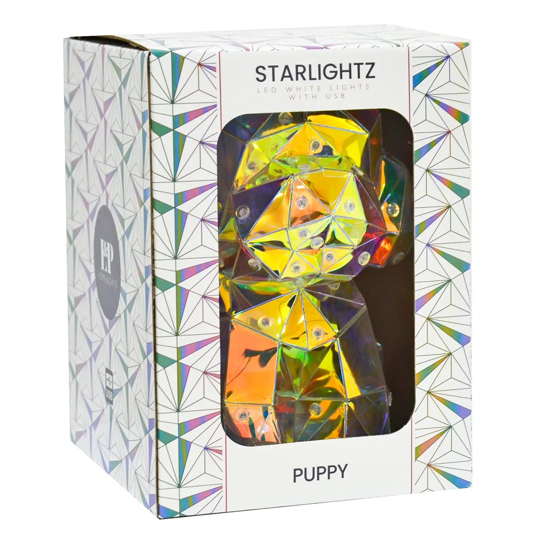 Starlights Puppy light in box packaging