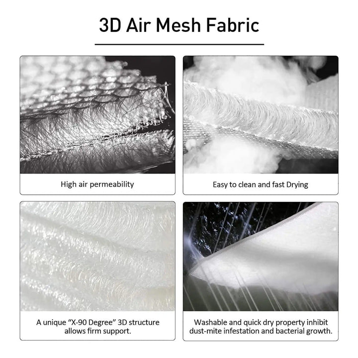 Information about 3D air mesh fabric on spa pillow