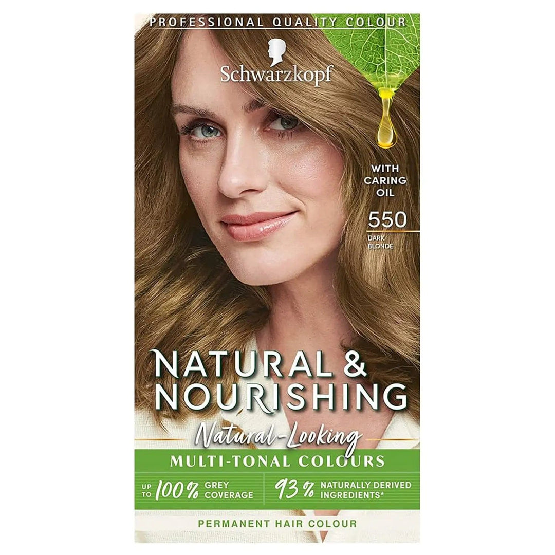 Schwarzkopf Natural & Nourishing Permanent Vegan Hair Dye 550 - Dark Blonde