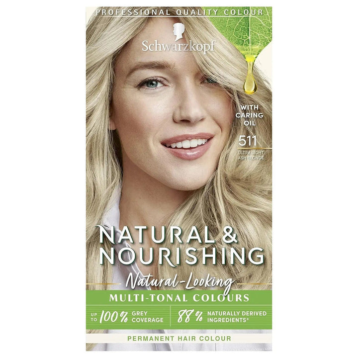 Schwarzkopf Natural & Nourishing Permanent Vegan Hair Dye 511 - Ultra Light Ash Blonde