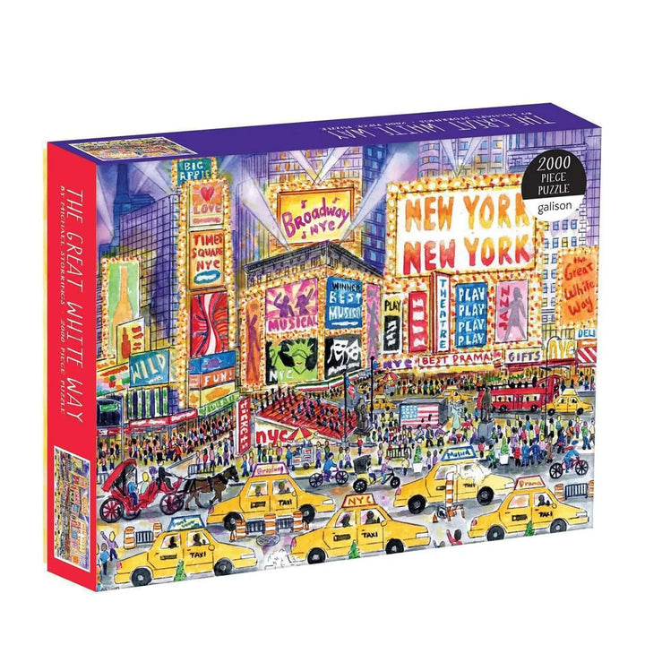 New York jigsaw with busy street and 2000 pieces