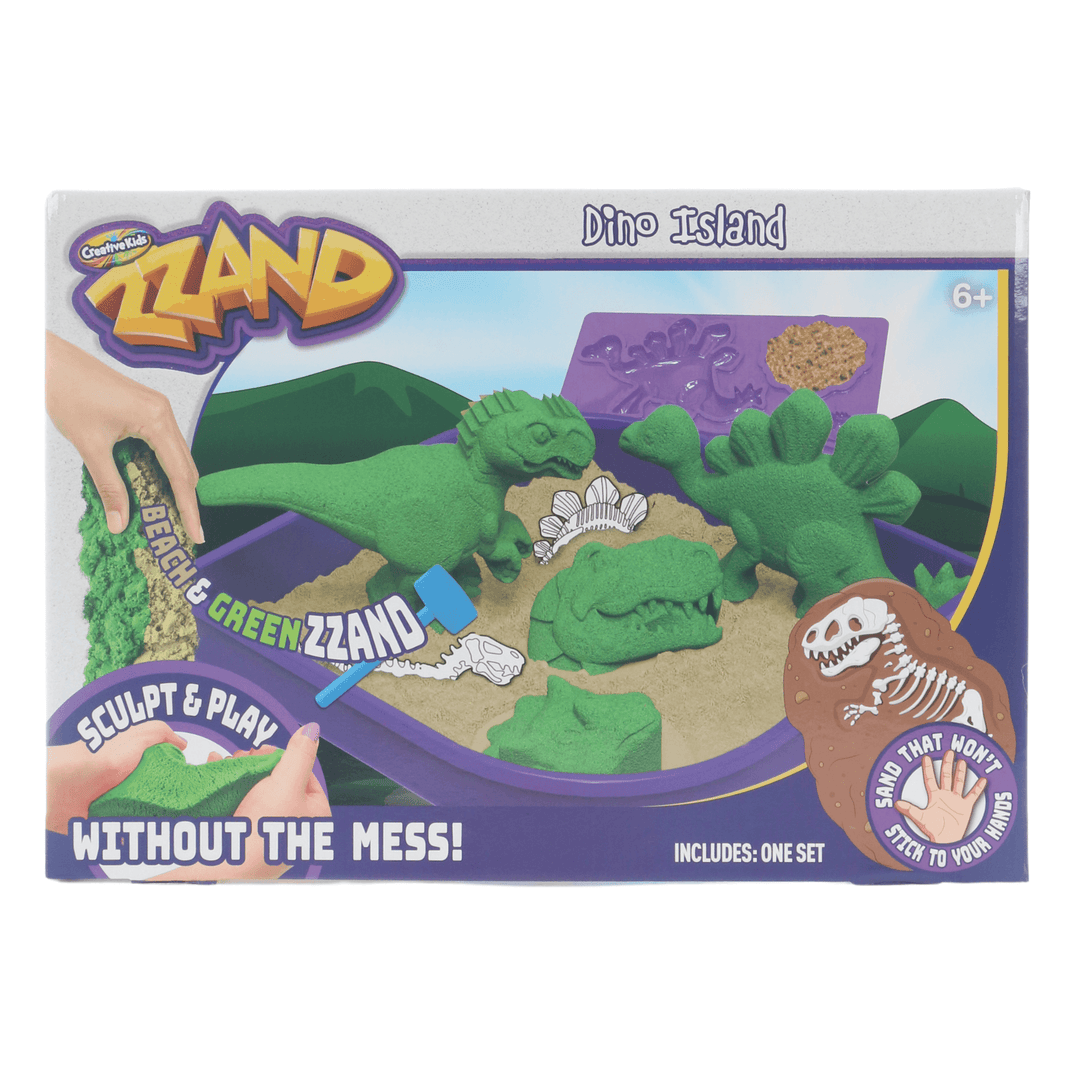 creative kids zzand dino island set in purple box