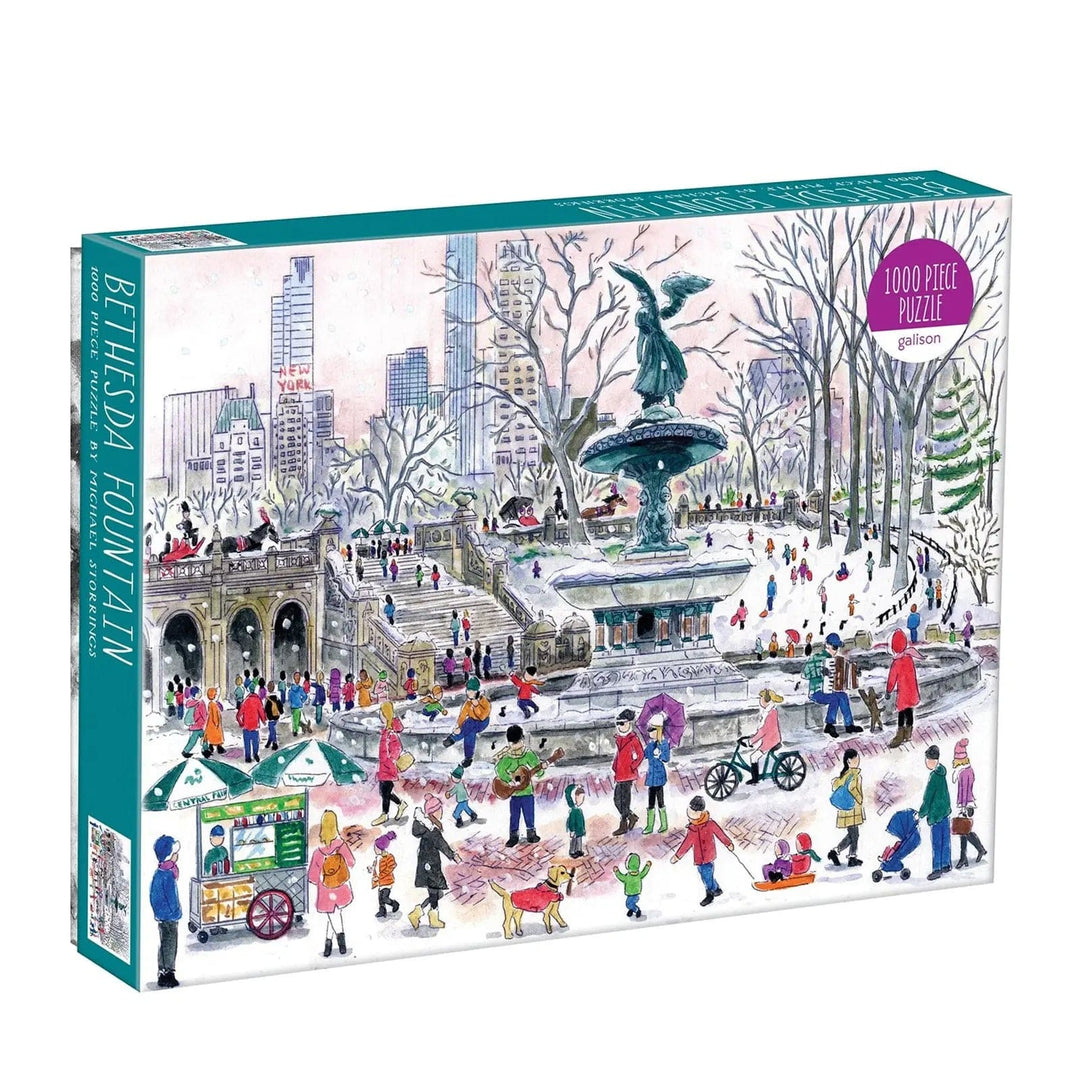 1000 piece jigsaw puzzle with picture of Bethesda Fountain in New York