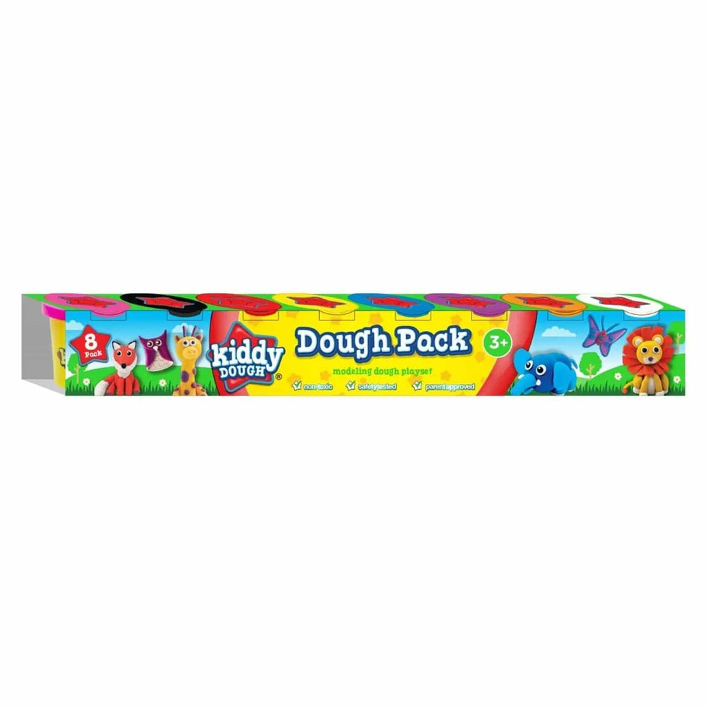 Pack of 8 Kiddy Dough tubs for creative activities