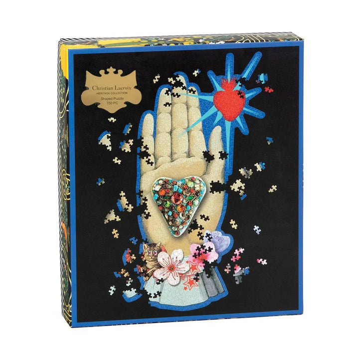 Christian Lacroix Maison de Jeu jigsaw puzzle with hand, heart and jewels