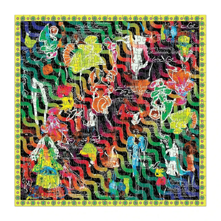 Christian Lacroix Heritage Collection Ipanema Girl design brightly coloured jigsaw puzzle