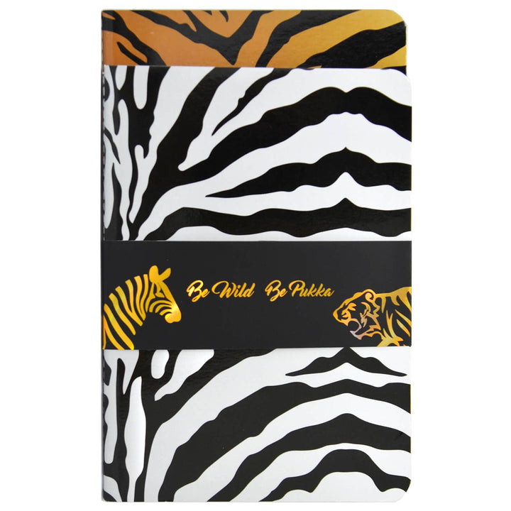 Pukka Wild B6 Exercise Books Animal Print Notebooks Pack Of 2