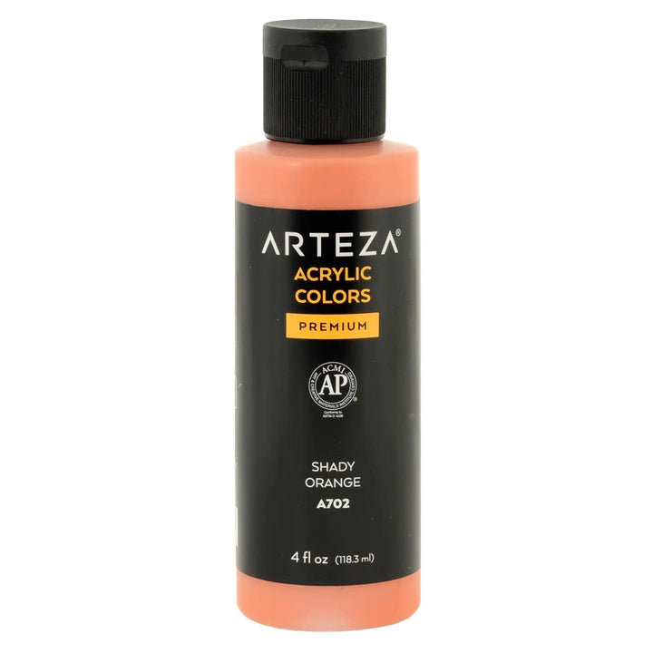 Shady Orange A702 Arteza Acrylic Colour Paint in a 118ml bottle