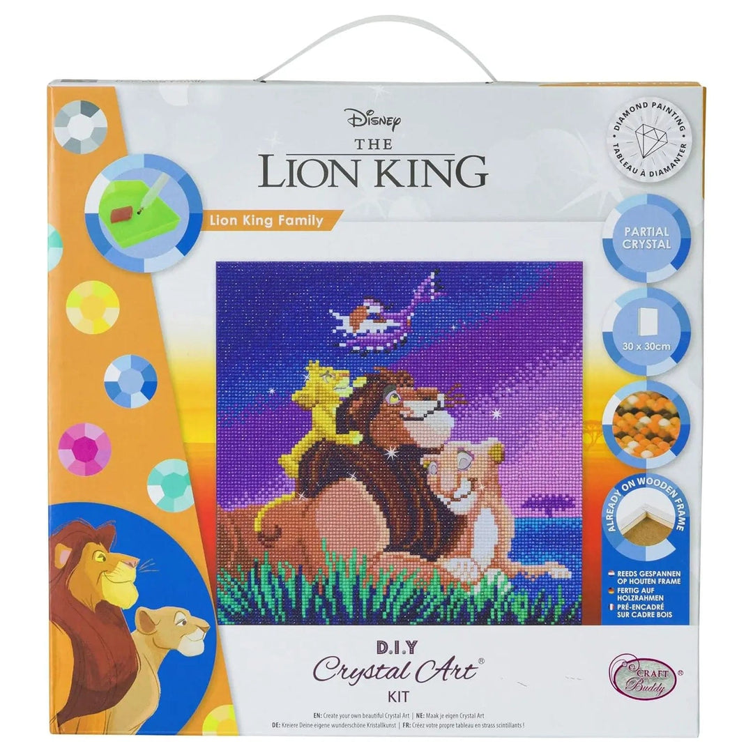 The Lion King DIY crystal Art Kit with wooden frame for diamond painting arts and crafts