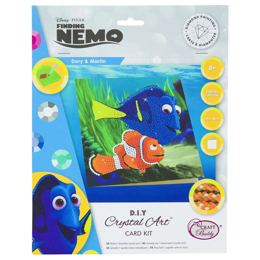 Finding Nemo DIY Crystal art card kit with dory and marlin card to make