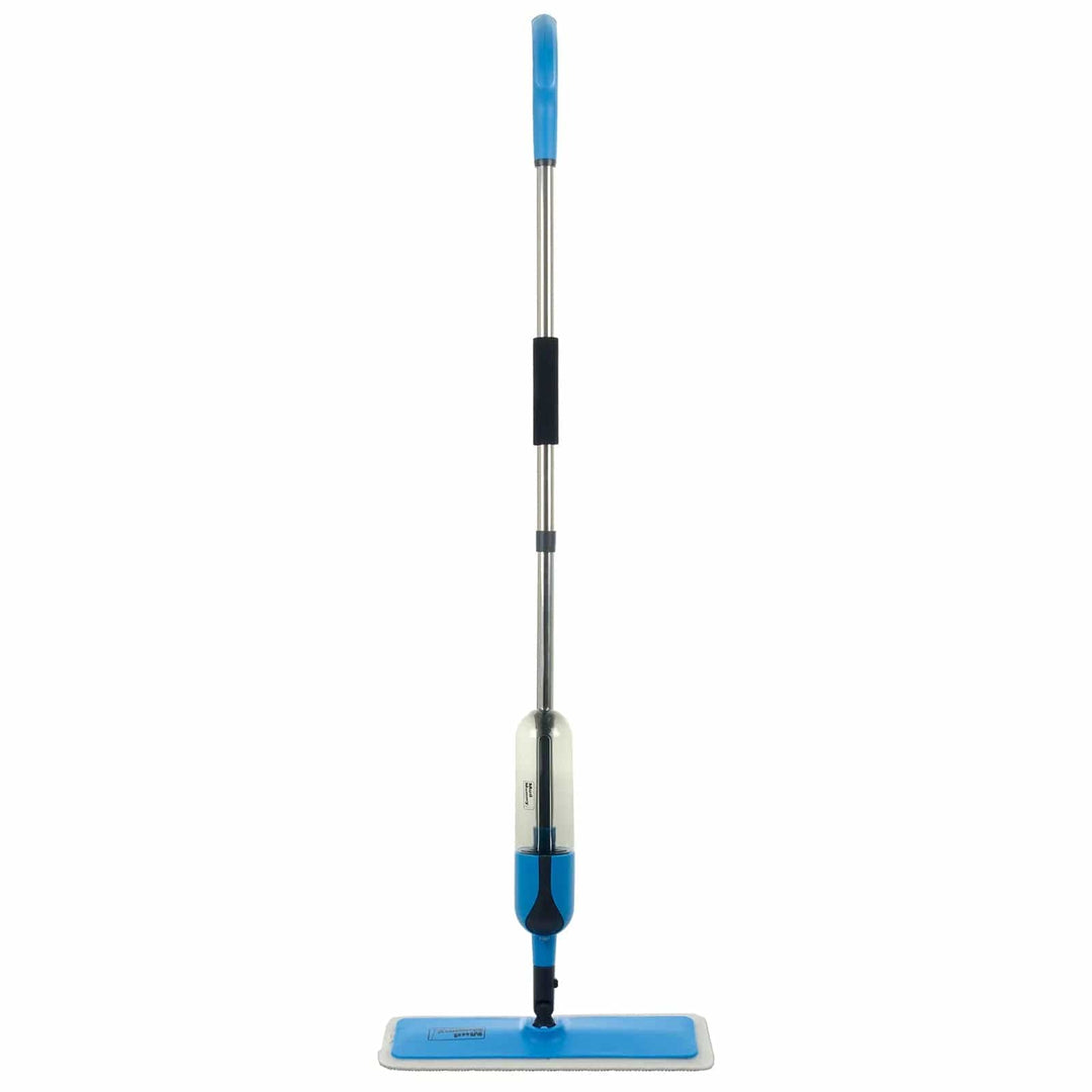 Mud Mummy spray mop with water reservoir, blue head and handle