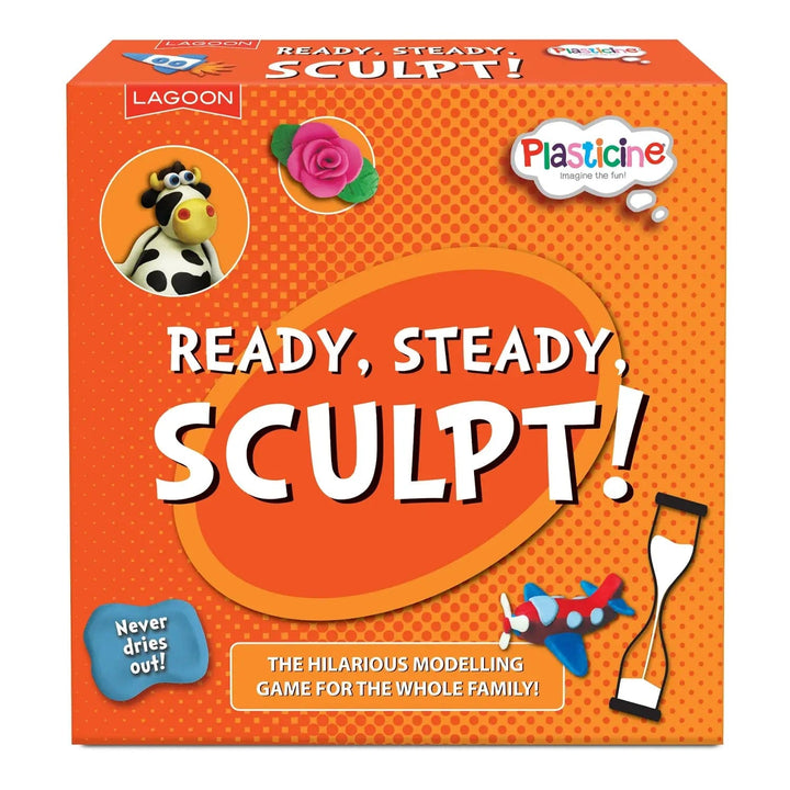 Ready Steady Sculpt modelling game charades with plasticine in box