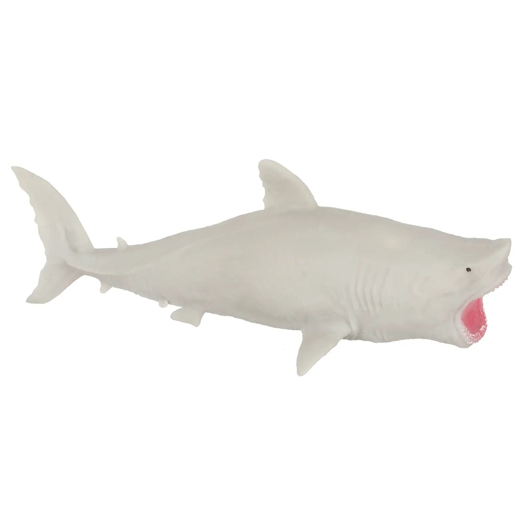 Grey squishy shark fidget toy for relieving stress