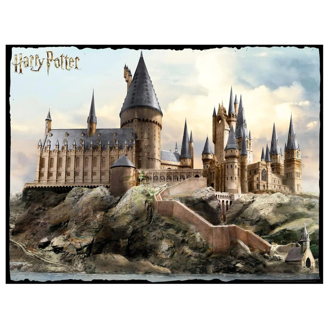 Image of Harry Potter Hogwarts school for wizards in daylight