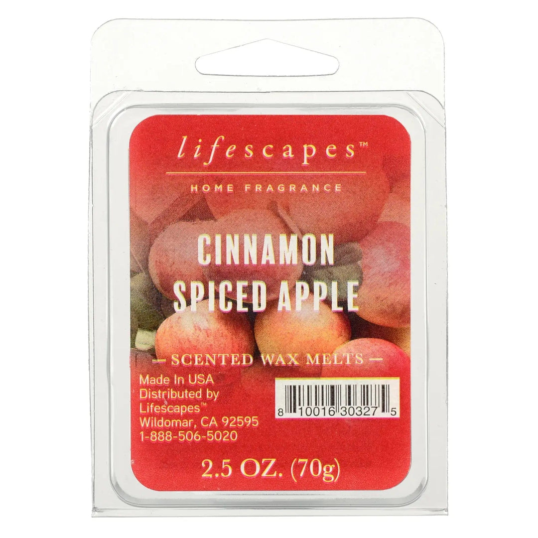 Pack of Cinnamon spiced apple scented wax melts from lifescapes