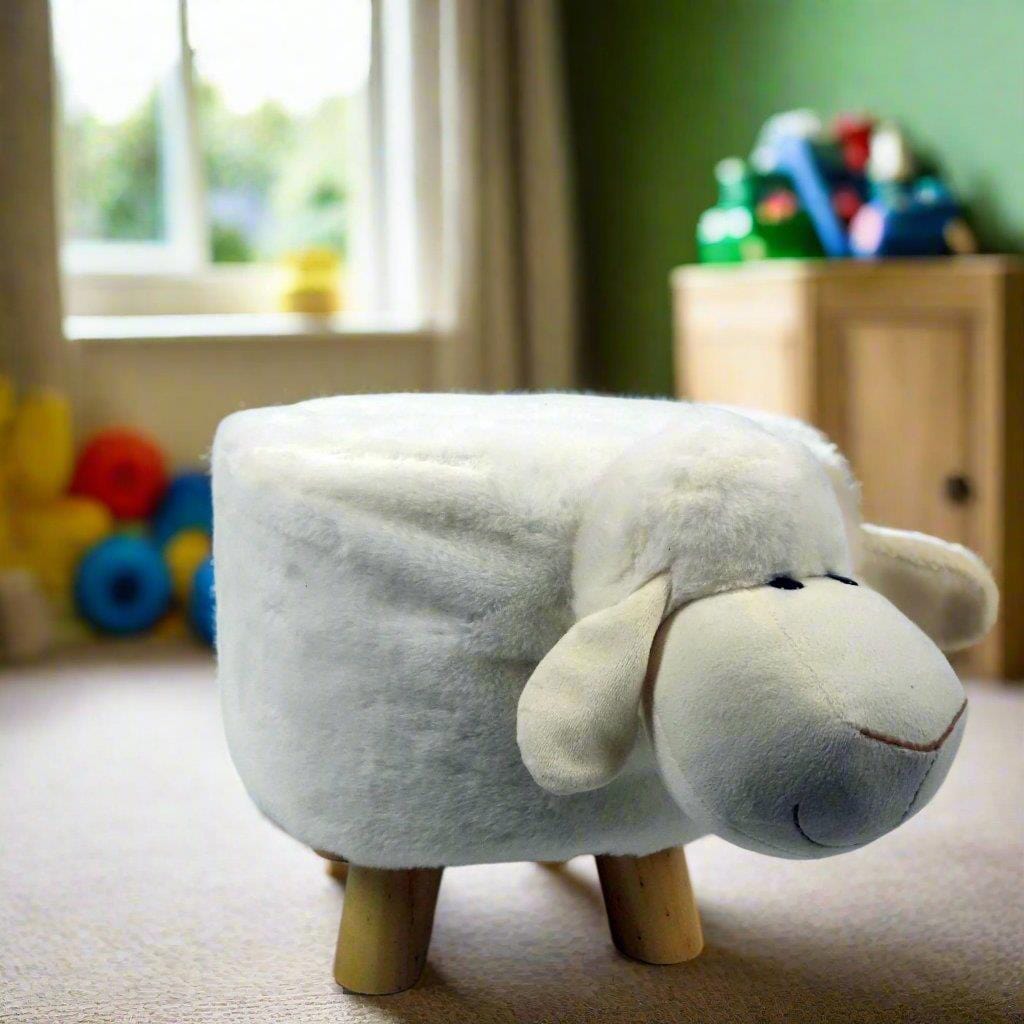 Sheep Styled Stool in a Childs play room