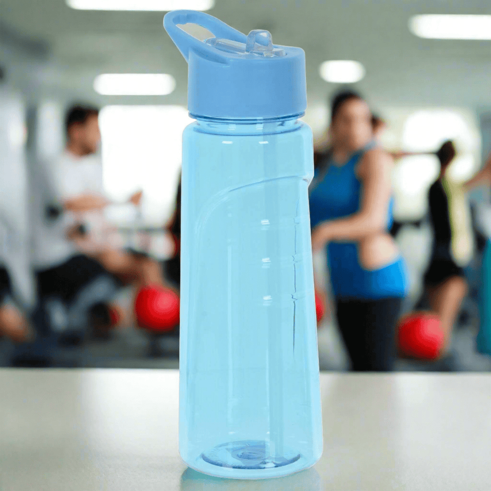 Tritan 750ml Reusable Water Bottle With Flip Spout Gym School Blue