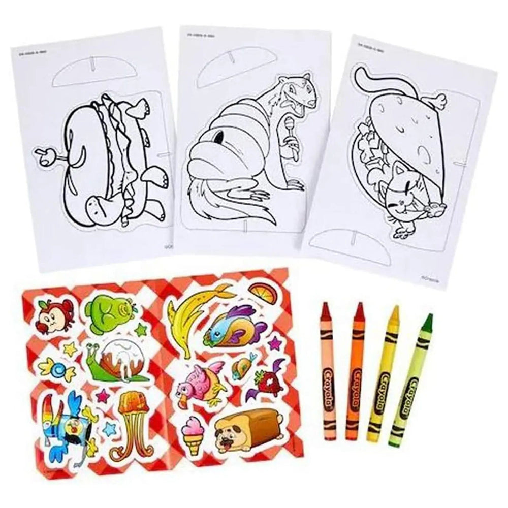 Cards to colour with stickers and crayons