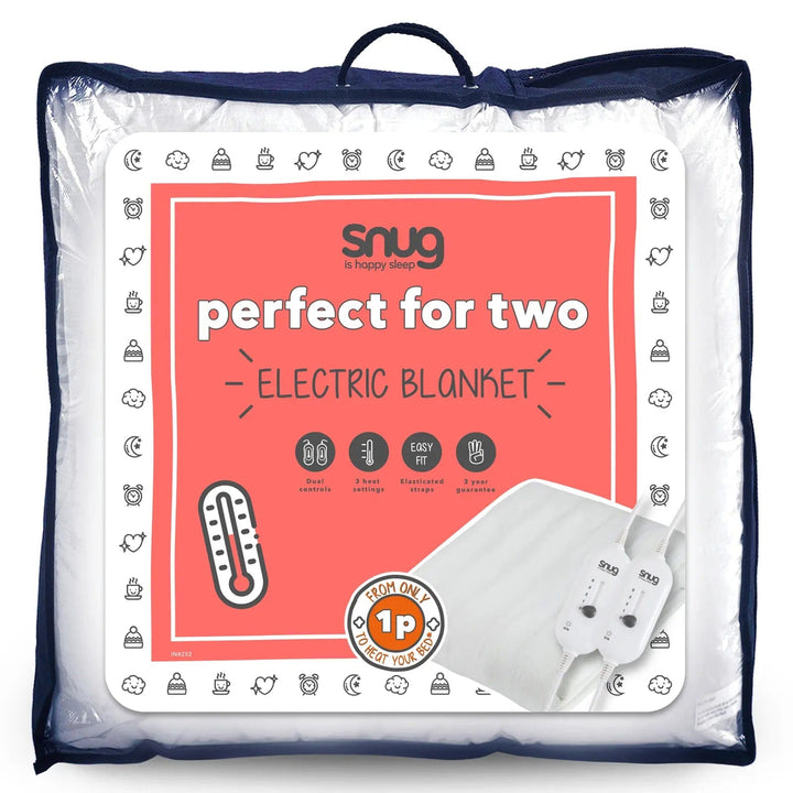 Perfect for two electric blanket with dual controls in packaging with handle