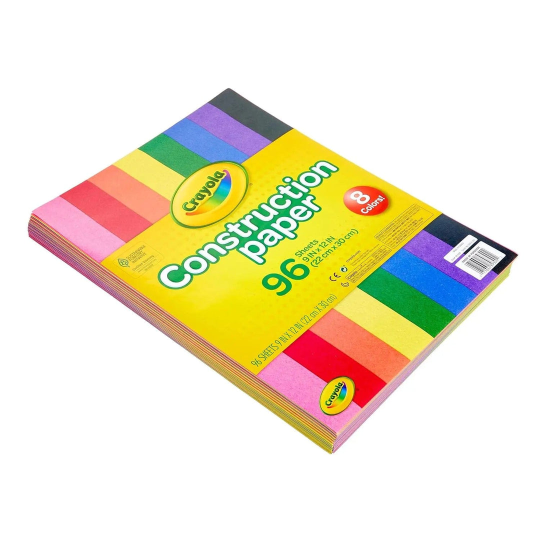 Crayola Construction paper in pack with 96 sheets in 8 colours