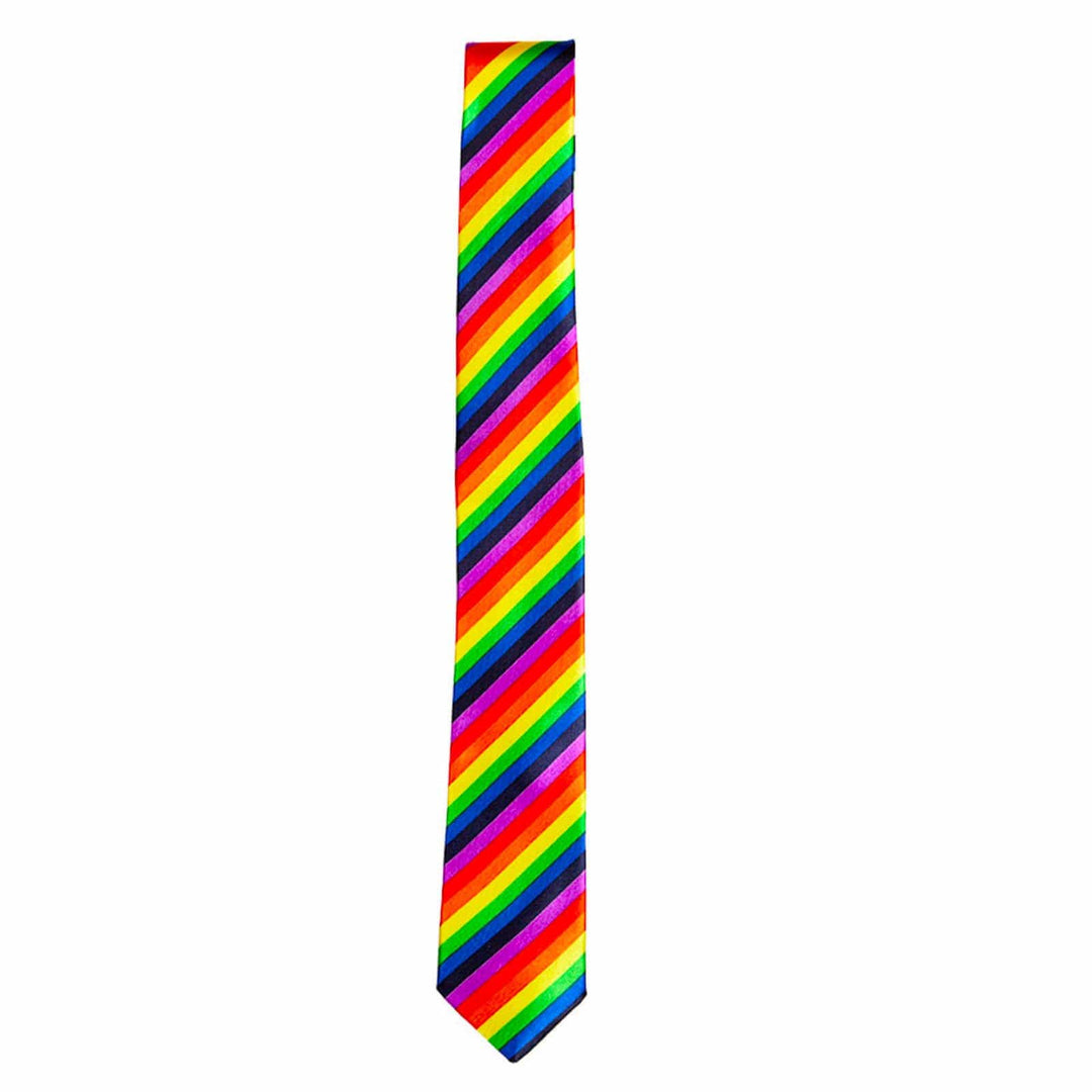 Rainbow Tie Satin Style MultiColour Pride Party Festival