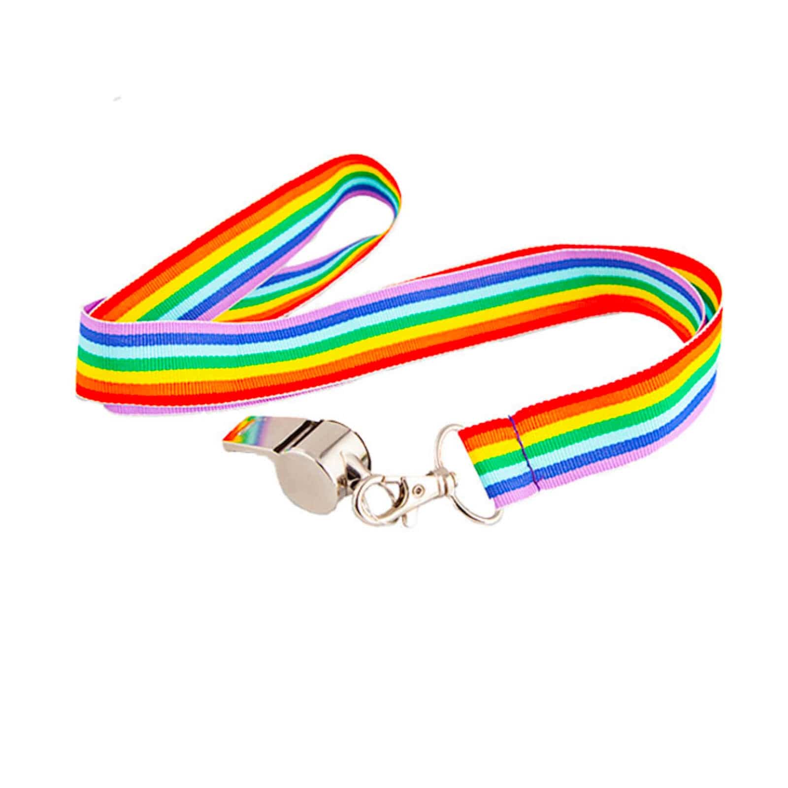 Buy Whistle On Rainbow Lanyard Sports Pride Carnival Party | Xs Stock ...