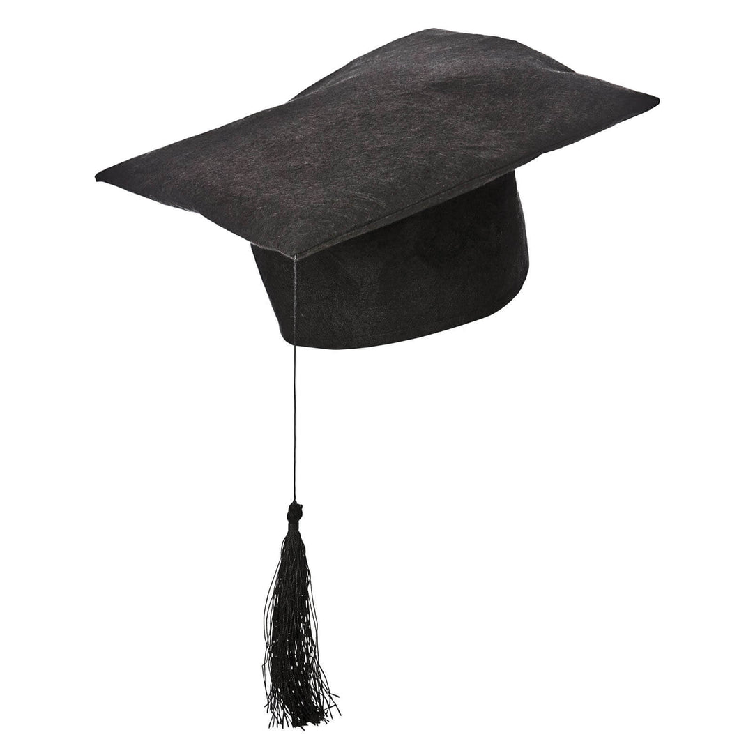 Graduation Hat Fancy Dress Teacher Black Mortarboard