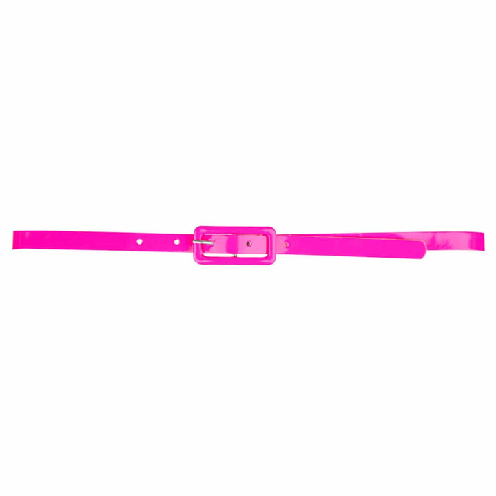 80s Neon Belt Bright Colour Disco Festival Fancy Dress Hot Pink