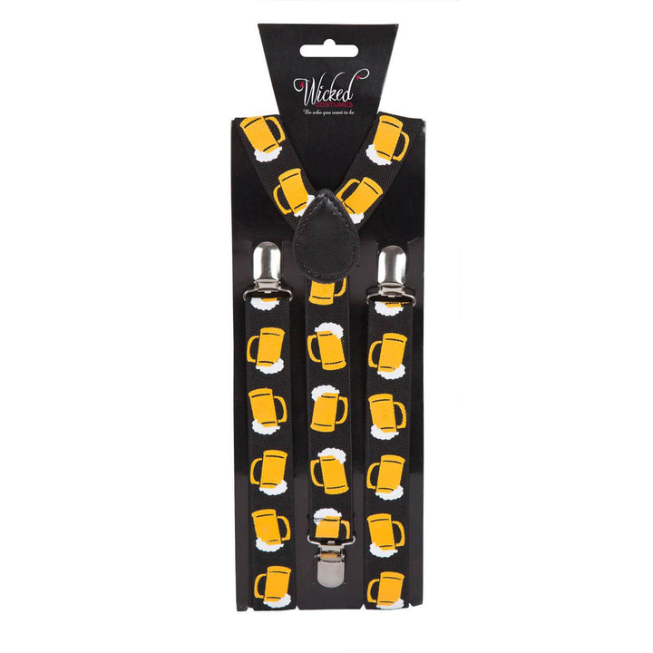 Adult Braces Pattern Print Adjustable Fancy Dress Party Beer