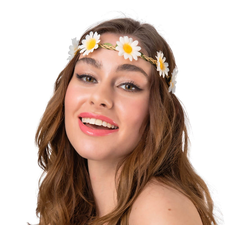 Daisy Hairband Flower Crown 60s Festival Fancy Dress