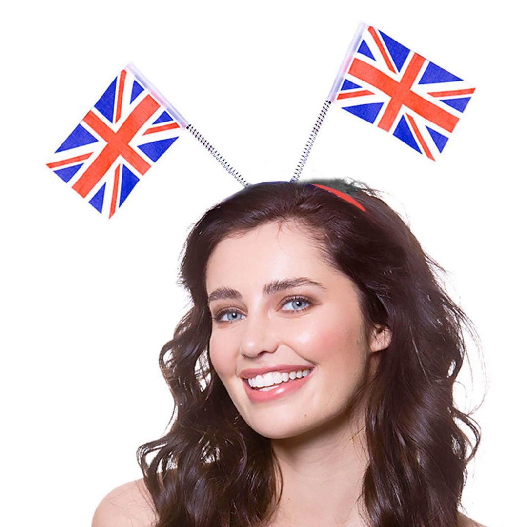 G.B Flag Head Boppers Union Jack Fancy Dress Royal Party