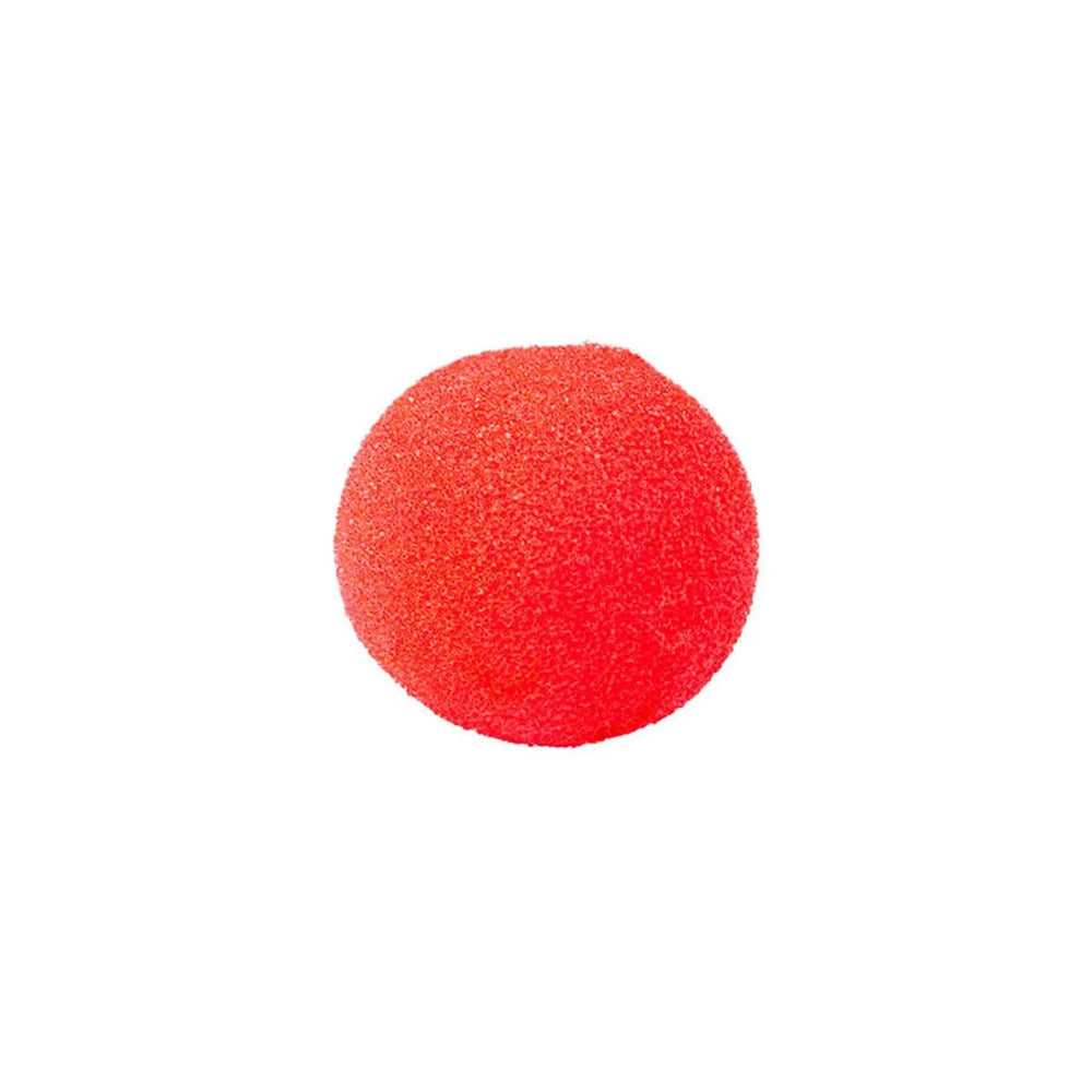 Large red clown nose, sponge fabric for comfort